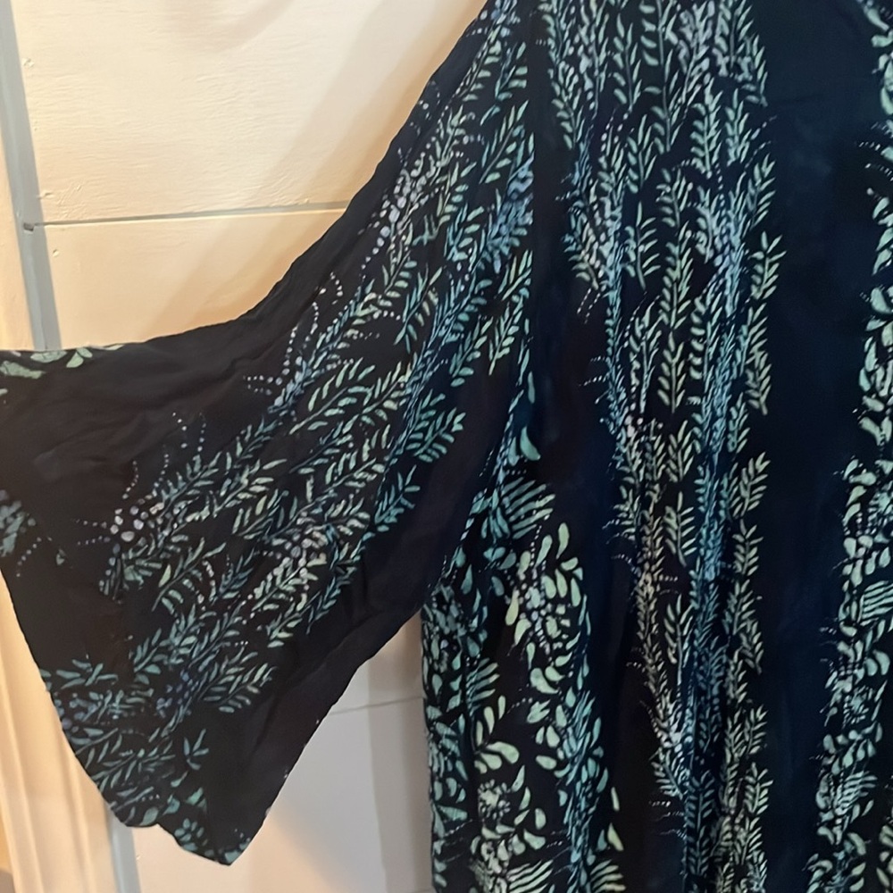 Norm Thompson Cover up dress one size boho summer swim - Picture 2 of 2